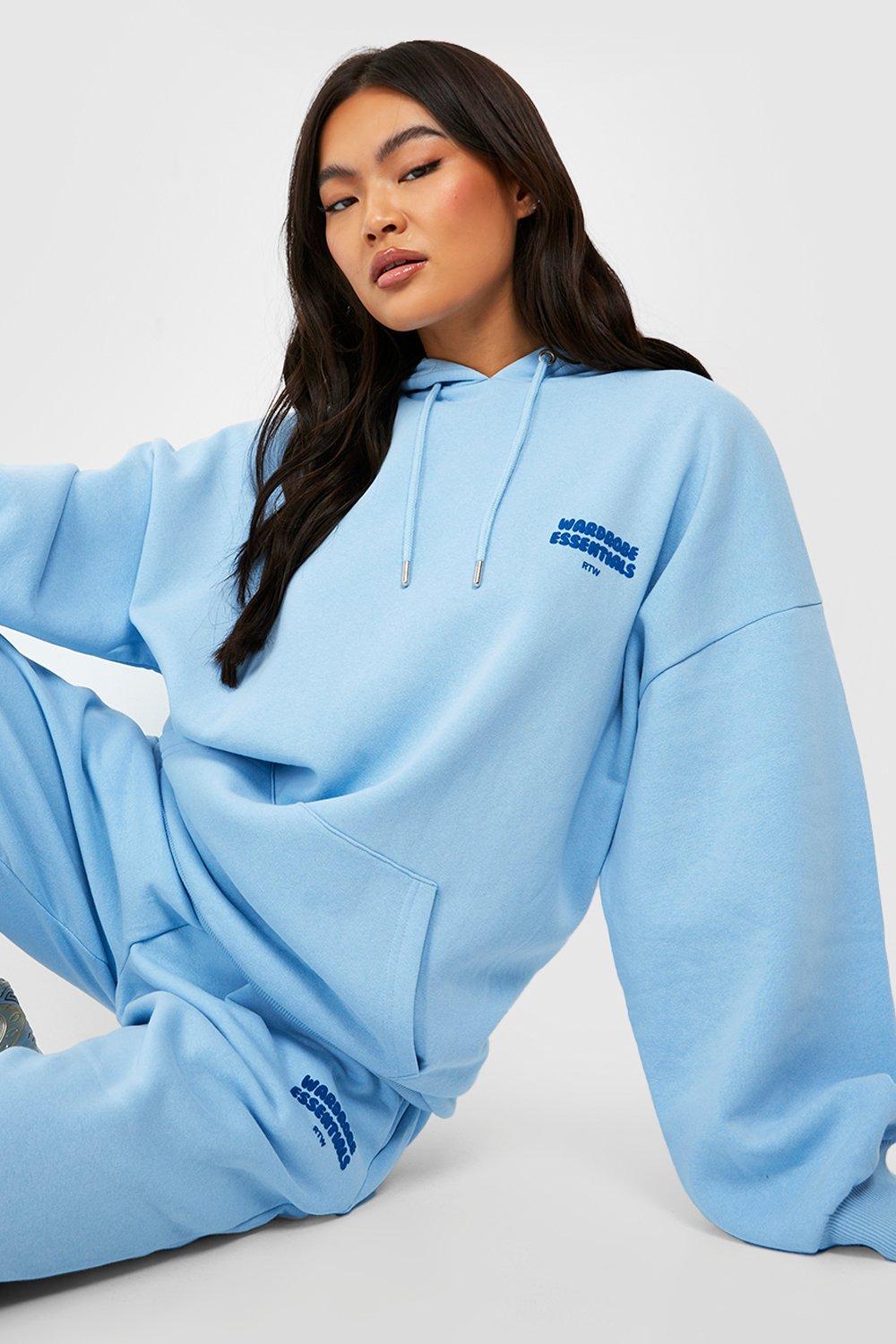 Light blue hoodie boohoo new arrivals